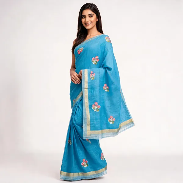 Sky_Blue_Silk_Premium_Saree_For_Women