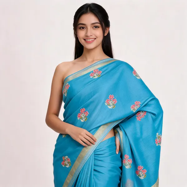 Sky_Blue_Silk_Premium_Saree_For_Women