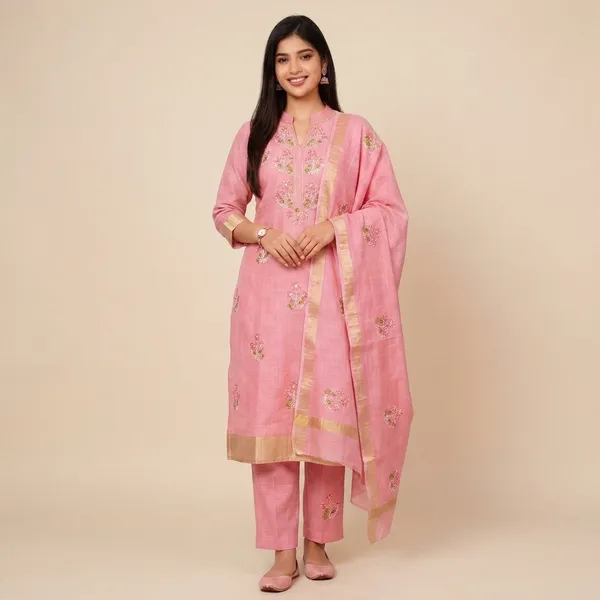 Pink_Silk_Premium_Unstitched_Suit_For_Women