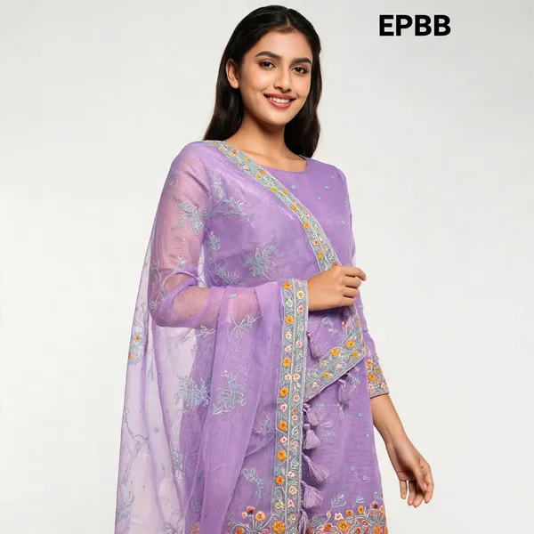Lavender_Organza_Premium_Unstitched_Suit_Set_For_Women