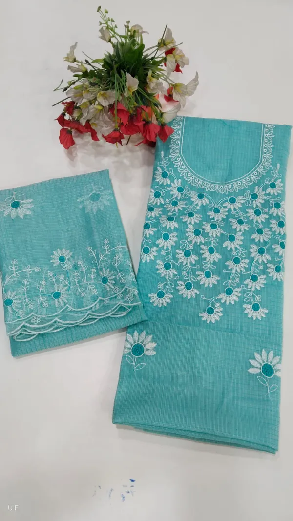 Turquoise_Cotton_Premium_Unstitched_Suit_Set_For_Women