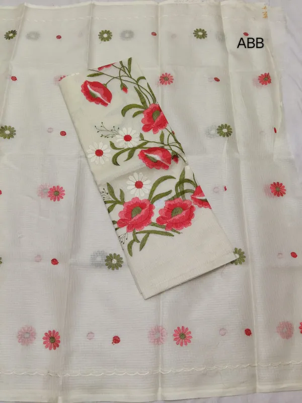 Cream_Kota_Doriya_Cotton_Suits_2Pc_Dress_Material_For_Women