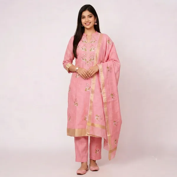 Pink_Silk_Premium_Unstitched_Suit_For_Women