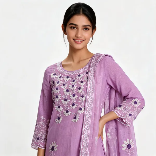 Purple_Cotton_Premium_Unstitched_Suit_Set_For_Women
