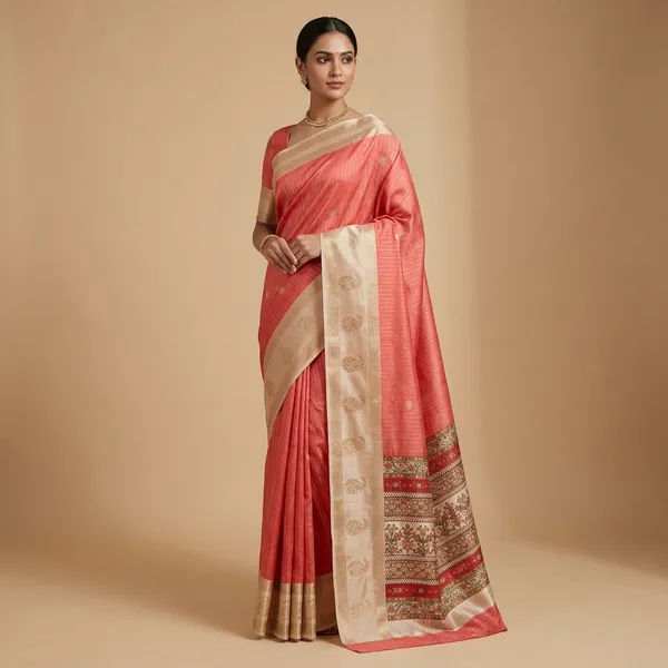 Pink_Kota_Soft_Silk_Saree_With_Printed_Blouse_For_Women
