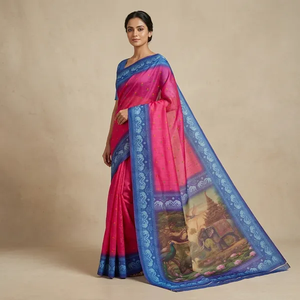Pink_Kota_Soft_Silk_Saree_For_Women
