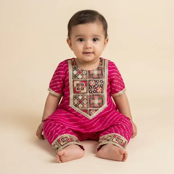 Pink_Kota_Doria_Baby_Collection_For_Baby