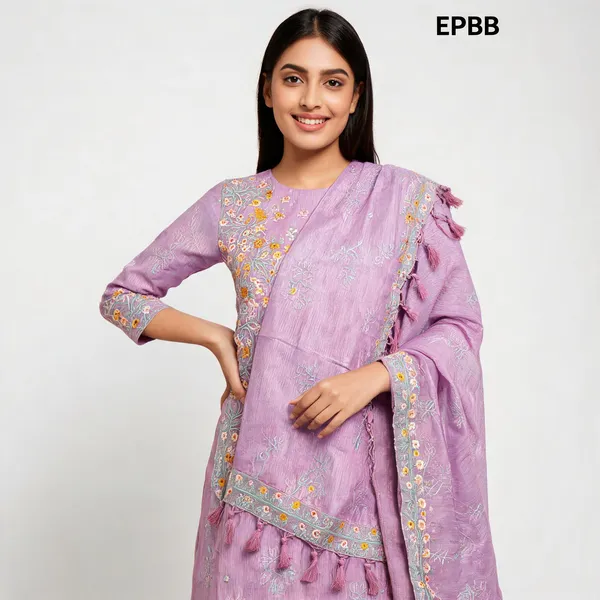 Pink_Cotton_Premium_Unstitched_Suit_Set_For_Women