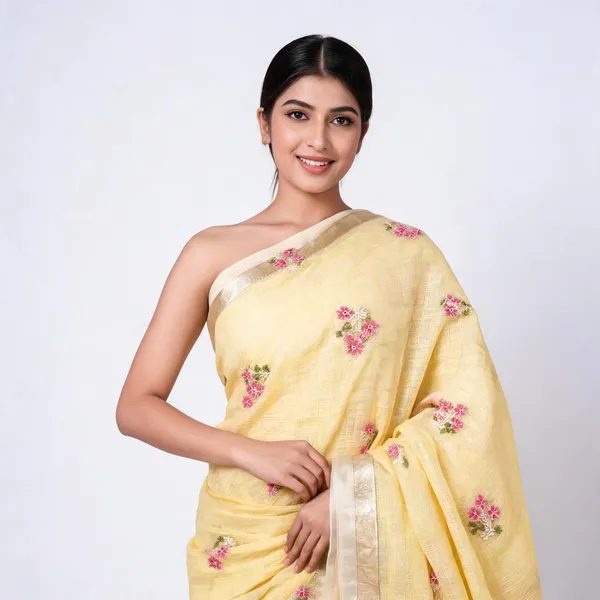 Yellow_Cotton_Premium_Saree_For_Women