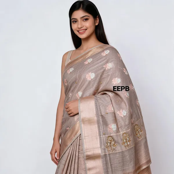 Beige_Silk_Premium_Saree_For_Women