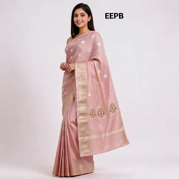 Pink_Silk_Premium_Embroidered_Saree_For_Women
