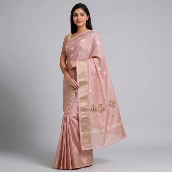 Pink_Silk_Premium_Embroidered_Saree_For_Women