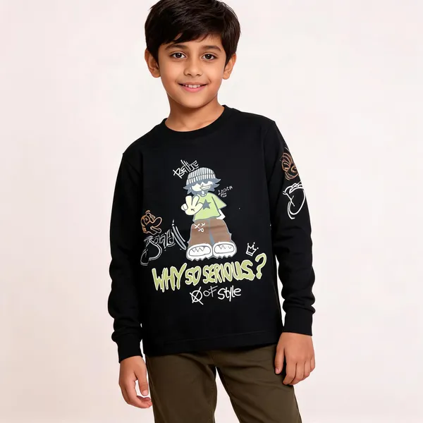 Black_Cotton_Full_Sleeve_Graphic_T-Shirt_For_Boys