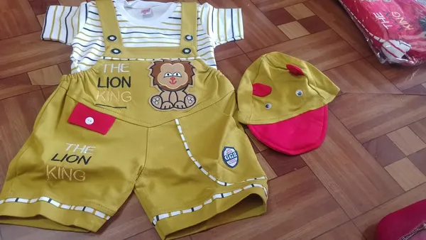 Mustard_Cotton_Dungaree_Style_Romper_Set_For_Boys