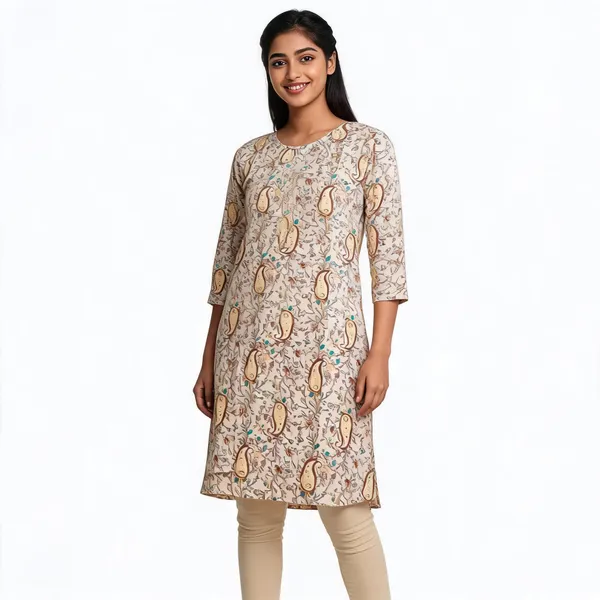 Beige_Cotton_Straight_Printed_Kurta_For_Women