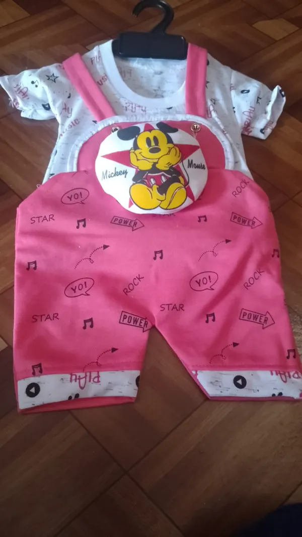 Pink_Cotton_Graphic_Romper_Set_For_Kids
