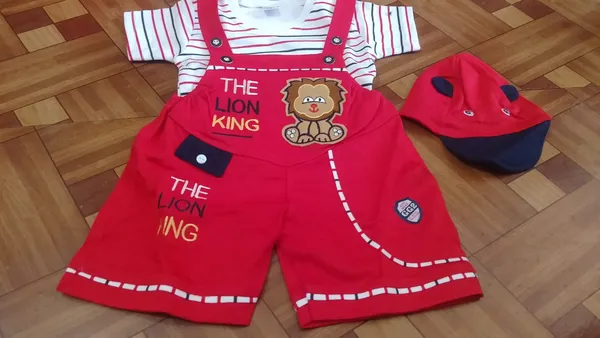 Red_Cotton_Relaxed_Fit_Dungaree_Set_For_Boys
