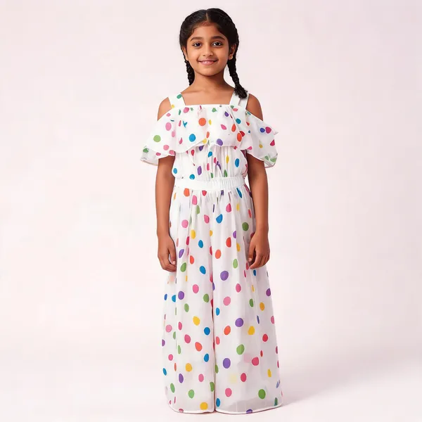White_Cotton_Wide-Leg_Printed_Jumpsuit_For_Girls