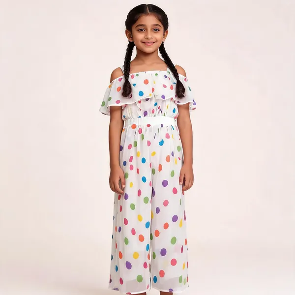 White_Cotton_Wide-Leg_Printed_Jumpsuit_For_Girls