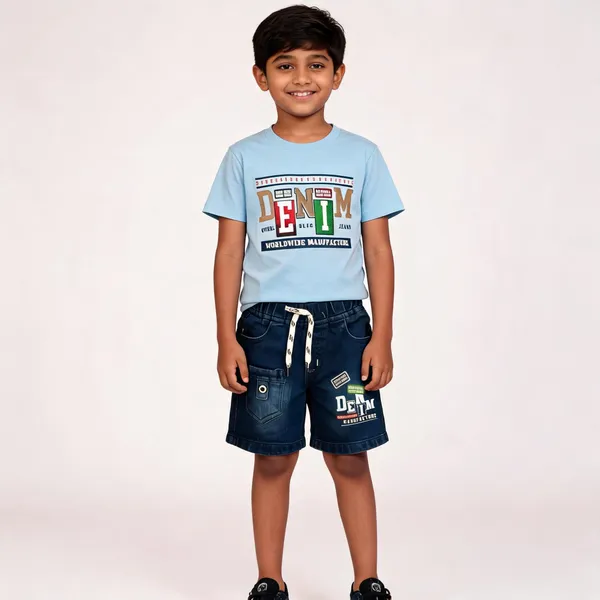 Light_Blue_Navy_Cotton_Relaxed_Fit_T-Shirt_And_Shorts_Set_For_Boys