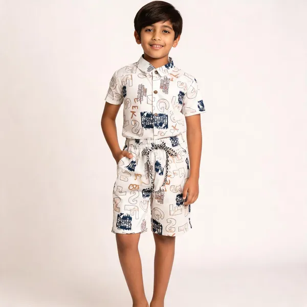 White_Cotton_Printed_Shirt_And_Pant_Set