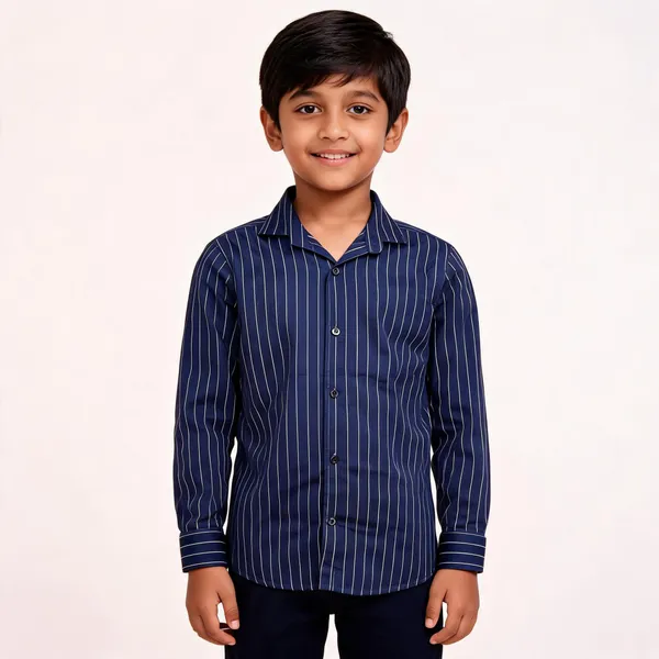 Navy_Cotton_Striped_Shirt_For_Boys