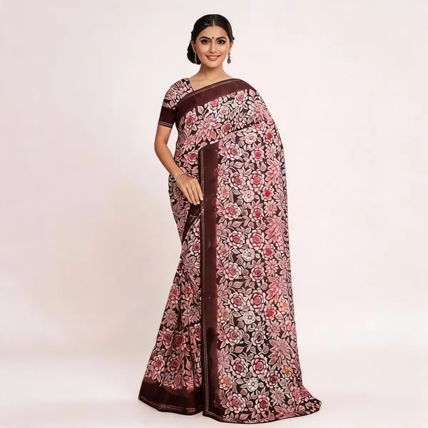 Maroon_Silk_Floral_Printed_Traditional_Saree_For_Women