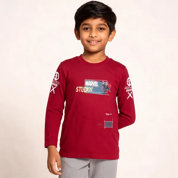 Maroon_Cotton_Graphic_Full_Sleeve_T-Shirt_For_Boys