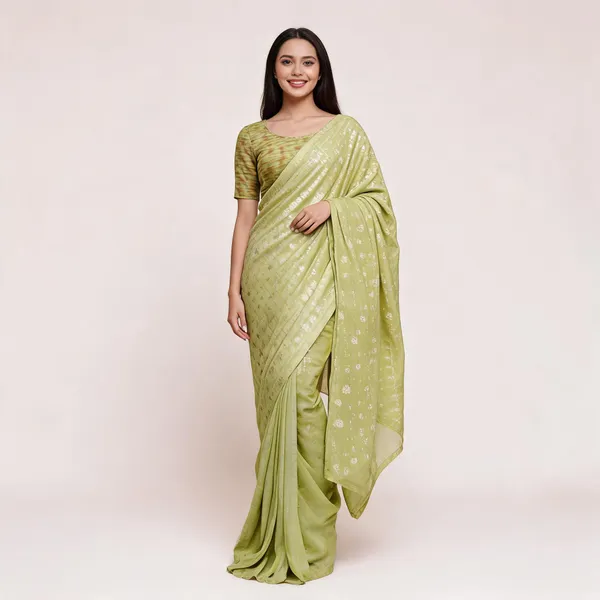 Light_Green_Silk_Printed_Saree_For_Women