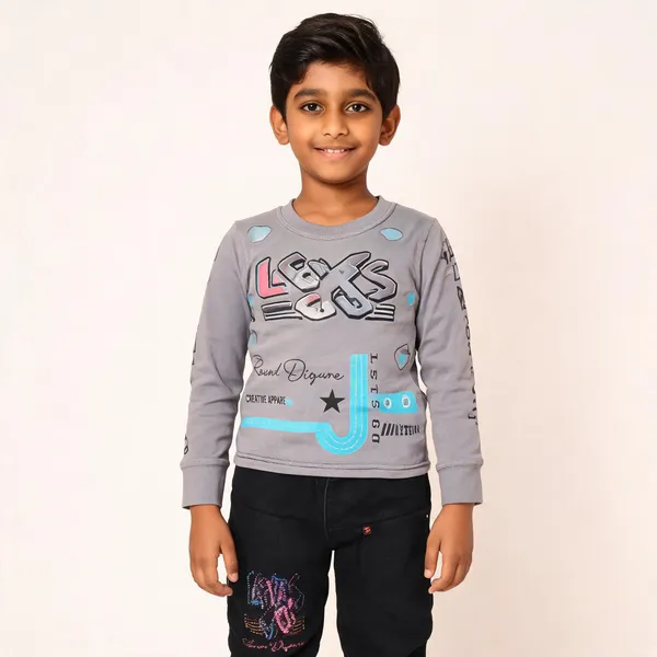 Grey_And_Black_Cotton_Relaxed_Top_&_Pants_Set_For_Boys