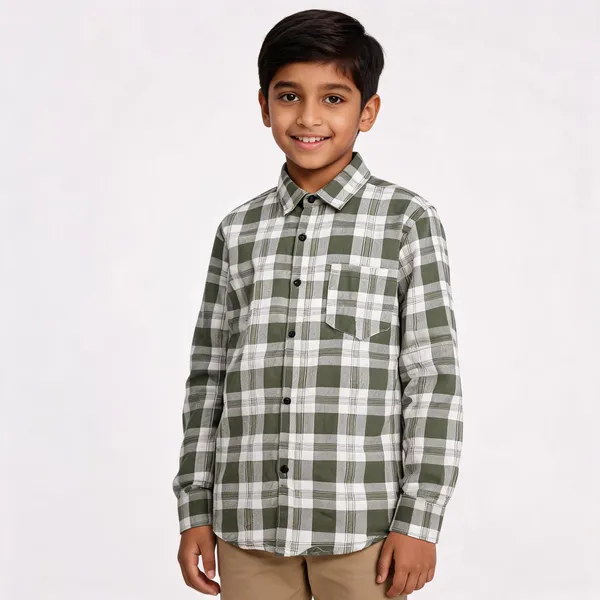 Grey_Cotton_Plaid_Check_Shirt_For_Boys