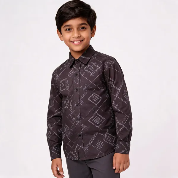 Black_Cotton_Geometric_Print_Shirt_For_Boys