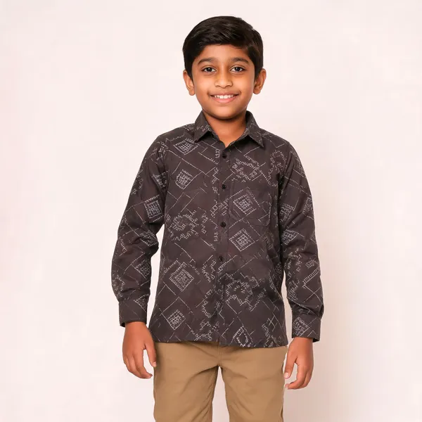 Black_Cotton_Geometric_Print_Shirt_For_Boys