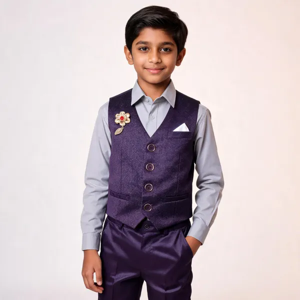 Purple_Cotton_Structured_Waistcoat_Set_For_Boys