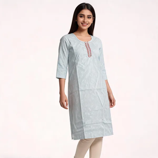 White_Cotton_Straight_Embroidered_Kurti_For_Women