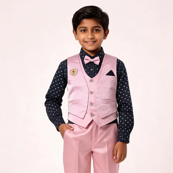 Pink_Cotton_Formal_Waistcoat_Set_For_Boys