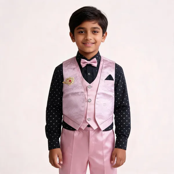 Pink_Cotton_Formal_Waistcoat_Set_For_Boys