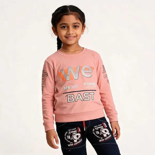 Pink_And_Black_Cotton_Graphic_T-Shirt_&_Pants_Set_For_Girls