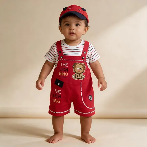 Red_Cotton_Relaxed_Fit_Dungaree_Set_For_Boys