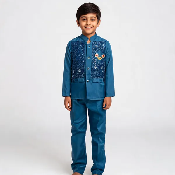 Blue_Cotton_Embroidered_Kurta_Pajama_Set_For_Boys