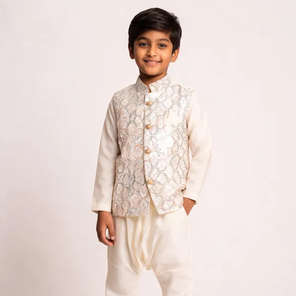 White_Cotton_Embroidered_Waistcoat_Set_For_Boys