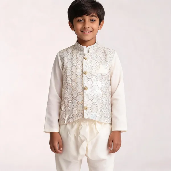 White_Cotton_Embroidered_Waistcoat_Set_For_Boys