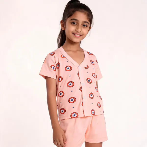 Pink_Cotton_Shield_Print_Top_&_Pants_Set_For_Kids