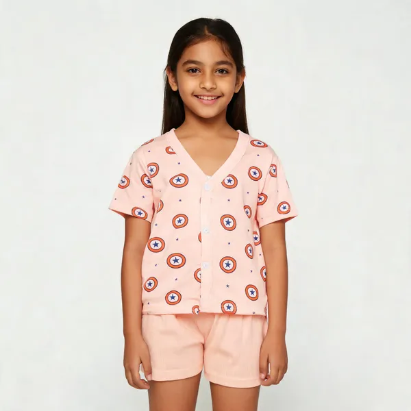 Pink_Cotton_Shield_Print_Top_&_Pants_Set_For_Kids