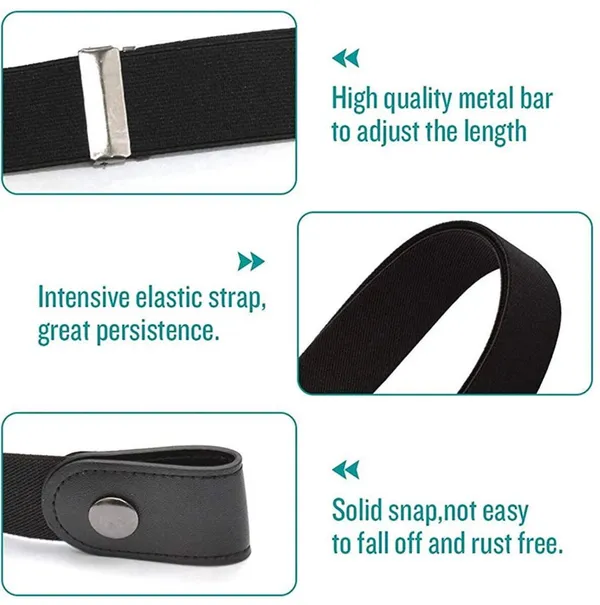 Black_Elastic_Buckle-Less_Adjustable_Belt_For_Women