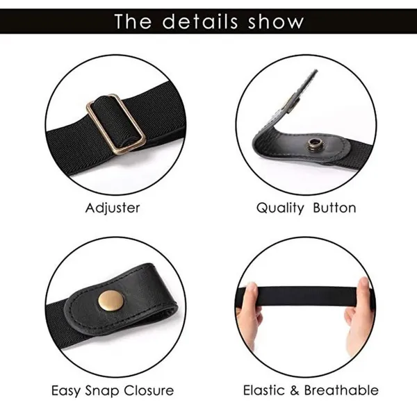 Black_Elastic_Buckle-Less_Adjustable_Belt_For_Women
