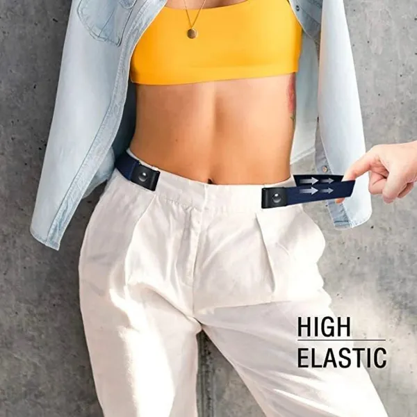 Black_Elastic_Buckle-Less_Adjustable_Belt_For_Women