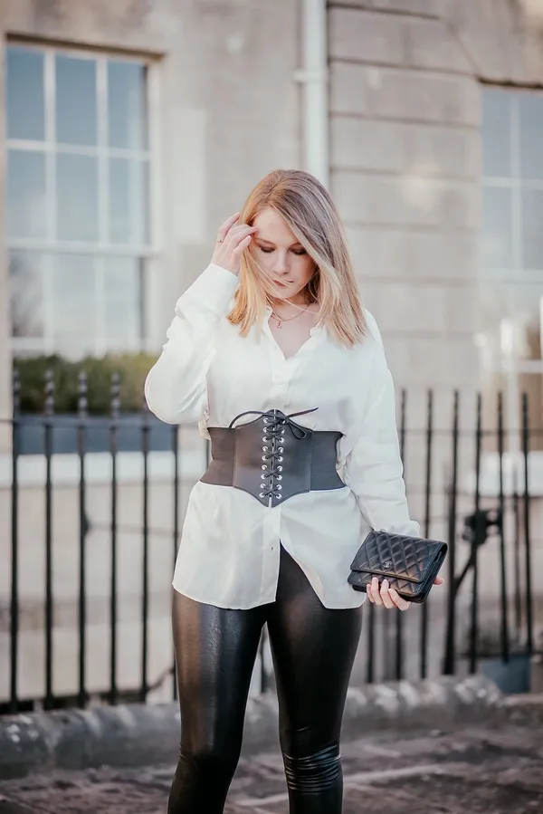 Black_Faux_Leather_Lace-Up_Corset_Belt_For_Women