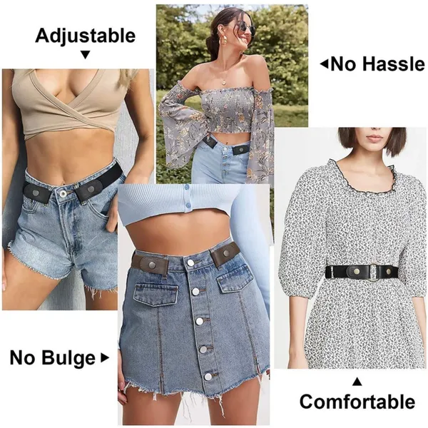 Black_Elastic_Buckle-Less_Adjustable_Belt_For_Women