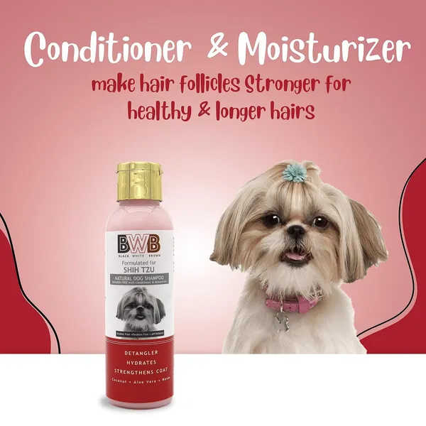BWB_Natural_Dog_Shampoo_for_Shihtzu_.PARABEN_Free+Alcohol_Free+pH_Balance_with_Conditioner_&_Moisturiser_and_Added_Alovera,NEEM,Coconut_&_Amla_extracts_(Pack_of_2(120ml_+_120_ml))